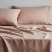 Abbotson Linen Flat Sheet in clay