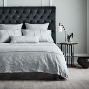 Sheridan Corniche Pillowcase Pair Frost Grey
