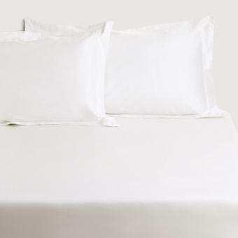 1200TC Ultimate Sateen Fitted Sheet (snow)