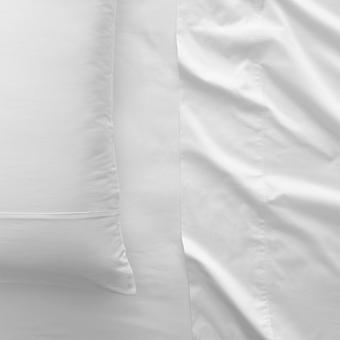 500tc Egyptian Cotton Twill Fitted Sheet (snow)