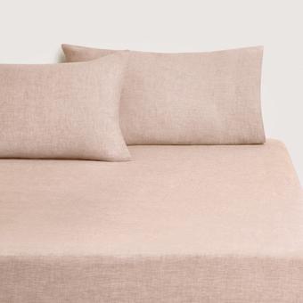 Abbotson Linen Fitted Sheet (clay marle)
