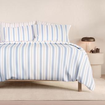 Abbotson Linen Duo Quilt Cover (cornflower)