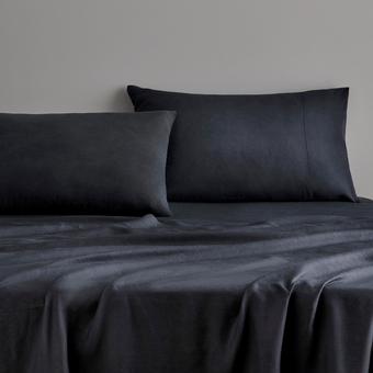 Abbotson Linen Fitted Sheet (carbon)