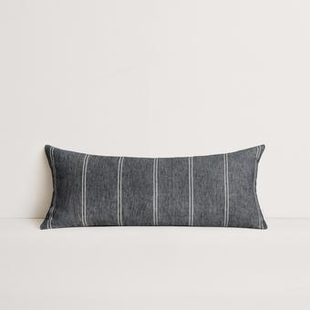 Abbotson Linen Long Cushion (ebony marle)