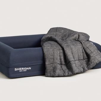 Abbotson Linen Pet Blanket (ebony marle)