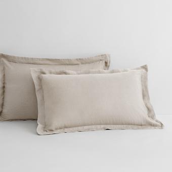 Abbotson Linen Pillowcase Pair (flax)