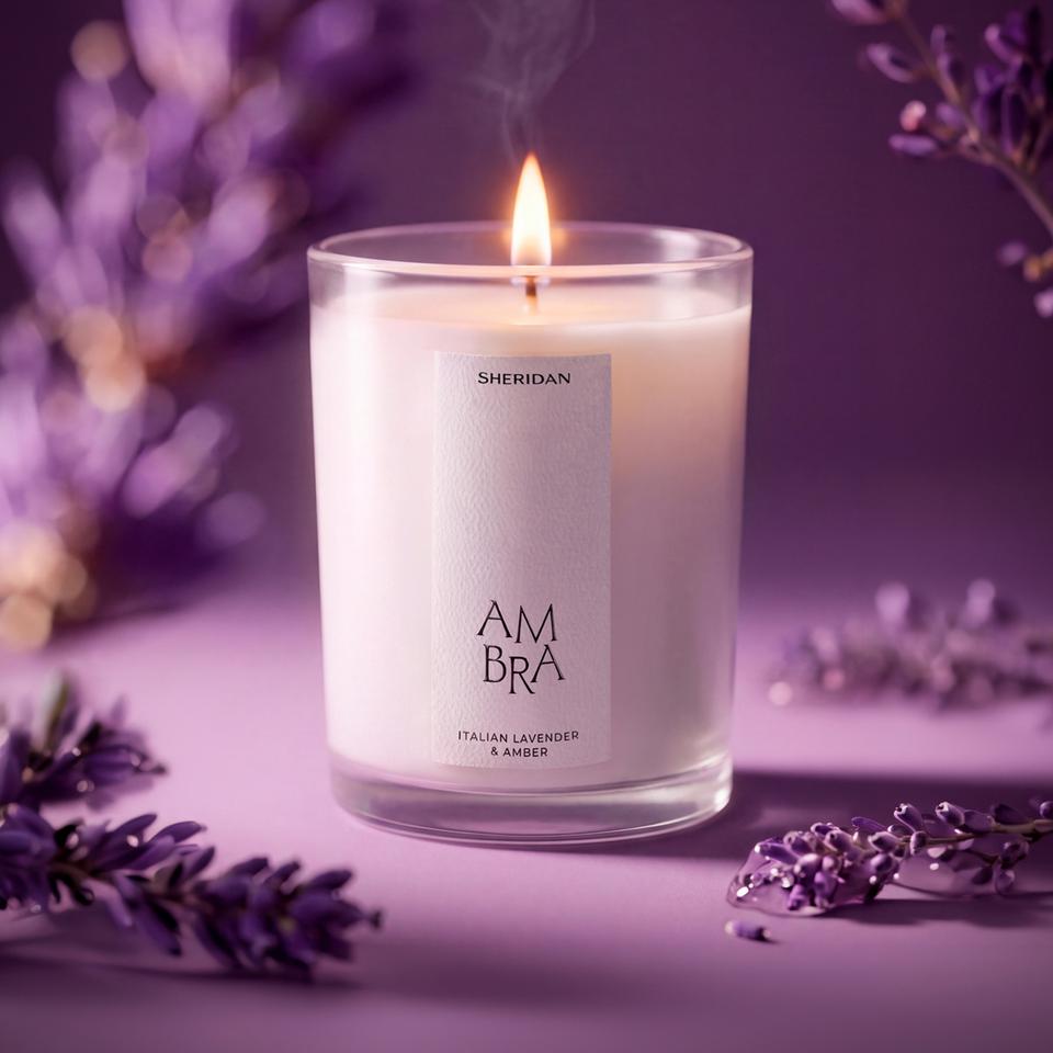 Ambra Candle - Italian Lavender & Amber