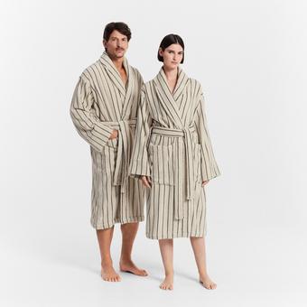 Aven Stripe Robe (limestone)
