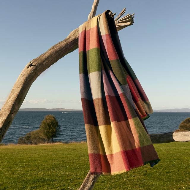 Alden Check Australian Wool Blanket