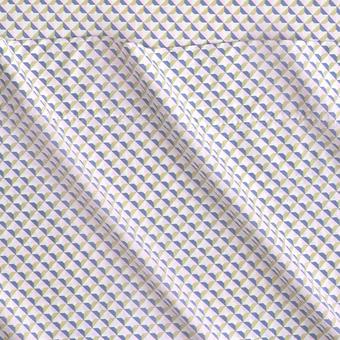 Bayley Micro Geo Sheet Set (cornflower)