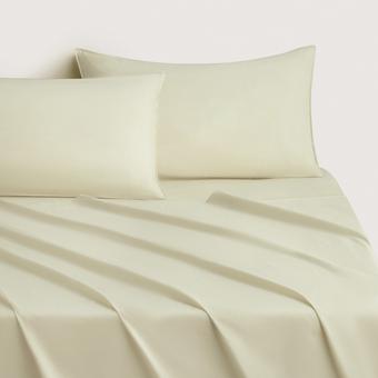 Bayley Washed Cotton Sheet Set (soft green)