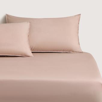 Bayley Washed Percale Fitted Sheet (clay)
