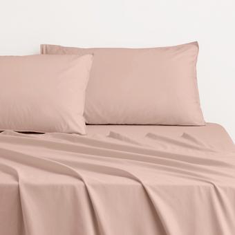 Bayley Washed Percale Sheet Set (clay)