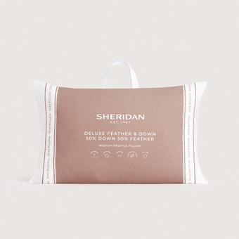 Deluxe Feather & Down Medium Pillow (pure white)