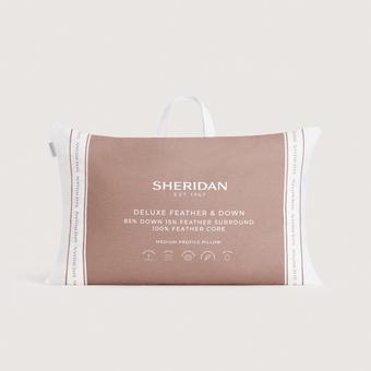 Deluxe Feather & Down Surround Pillow (pure white)