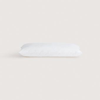 Deluxe Kids Cotton/Wool Low Pillow (pure white)