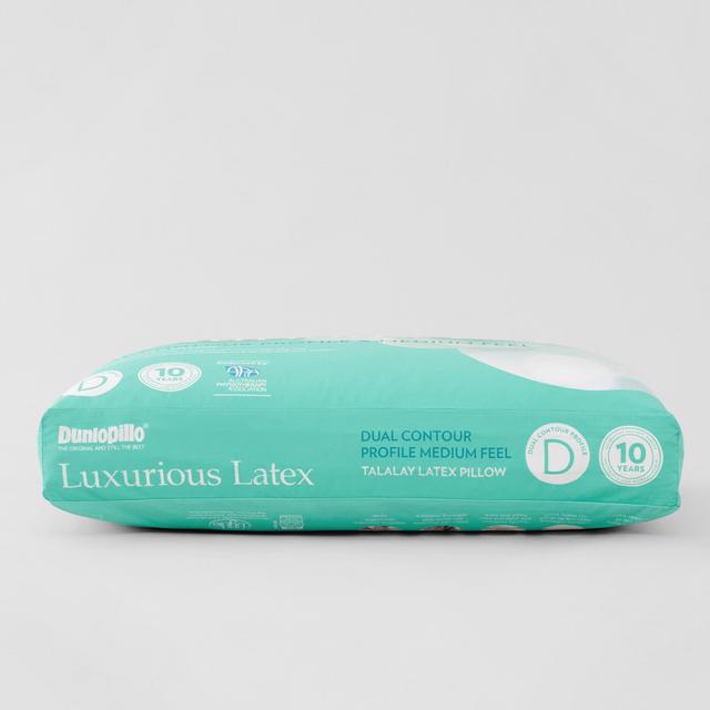 Luxurious Latex Dual Contour Profile Medium Feel Pillow
