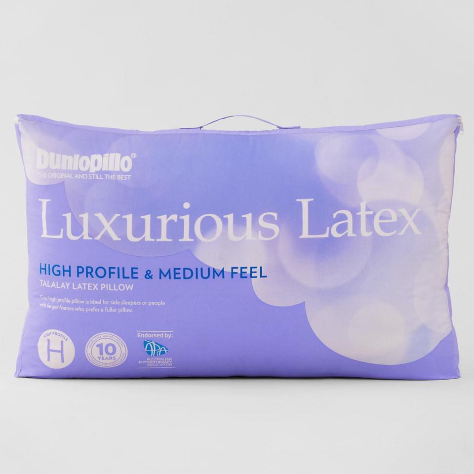Luxurious Latex High Profile Medium Feel Pillow
