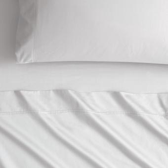 Egyptian Cotton Sateen Sheet Set (White)