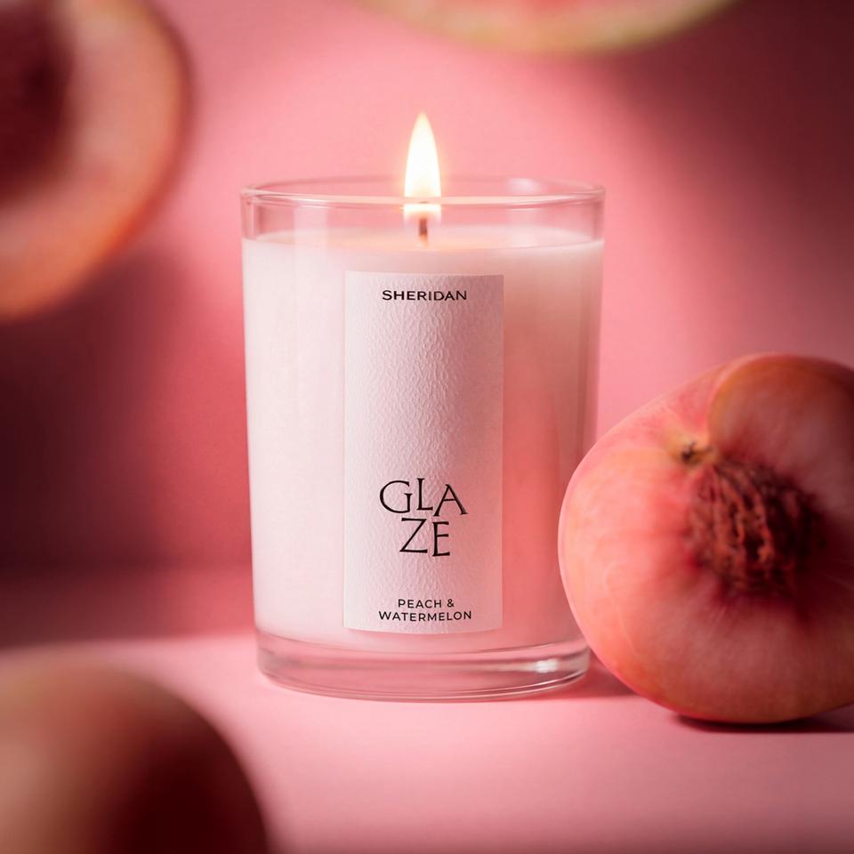 Glaze Candle - Peach & Watermelon