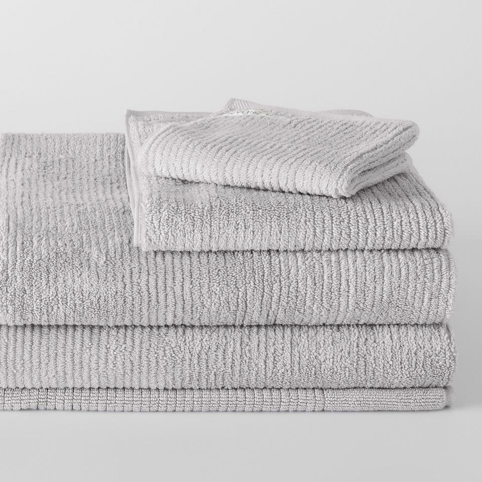 Sheridan Living Textures Towel Collection Silver Grey