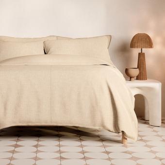 Reilly Quilt Cover Set (Natural)