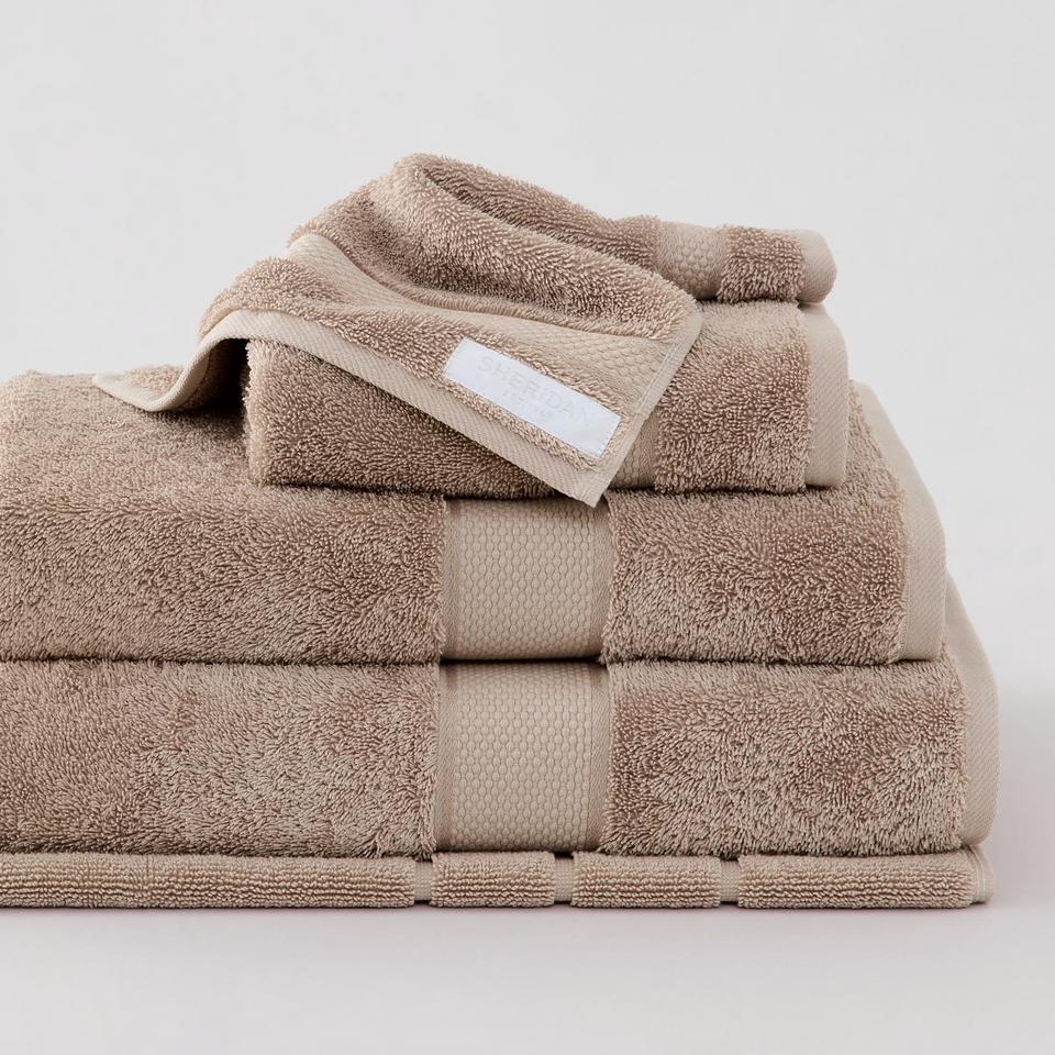 Luxury Egyptian Towel Collection in latte