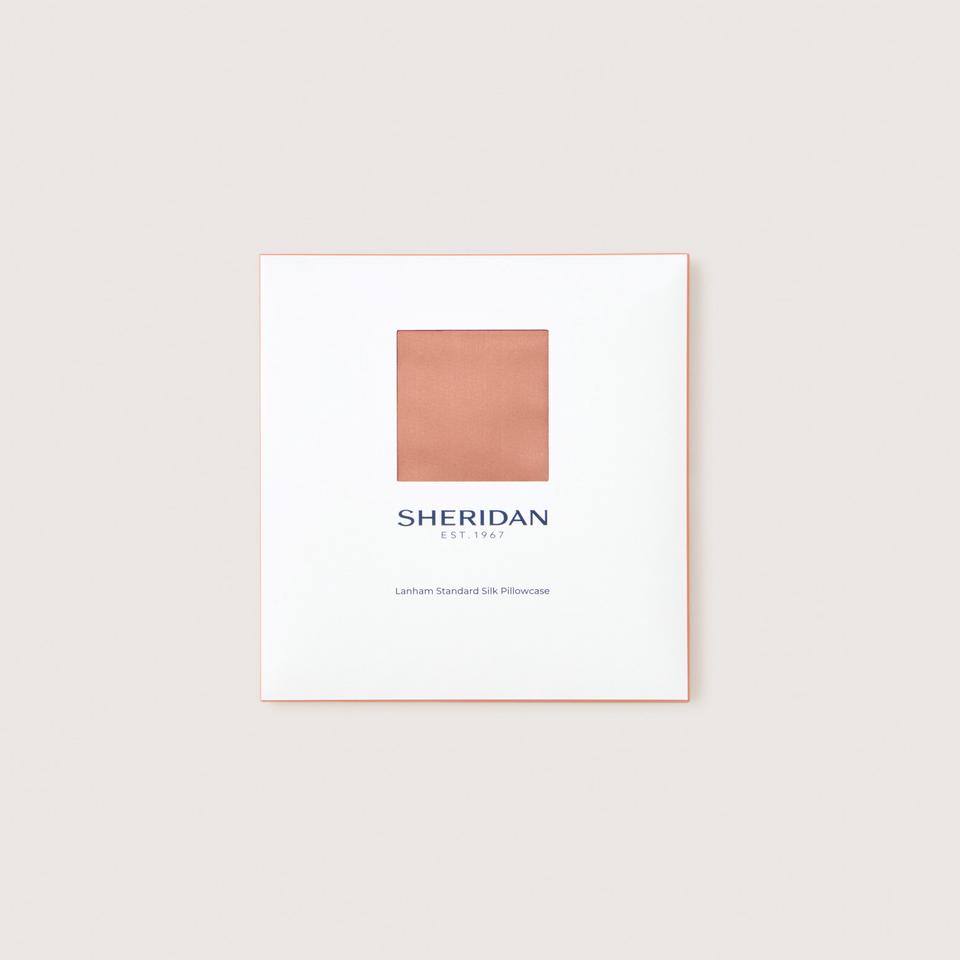 Lanham Silk Pillowcase in earth rose
