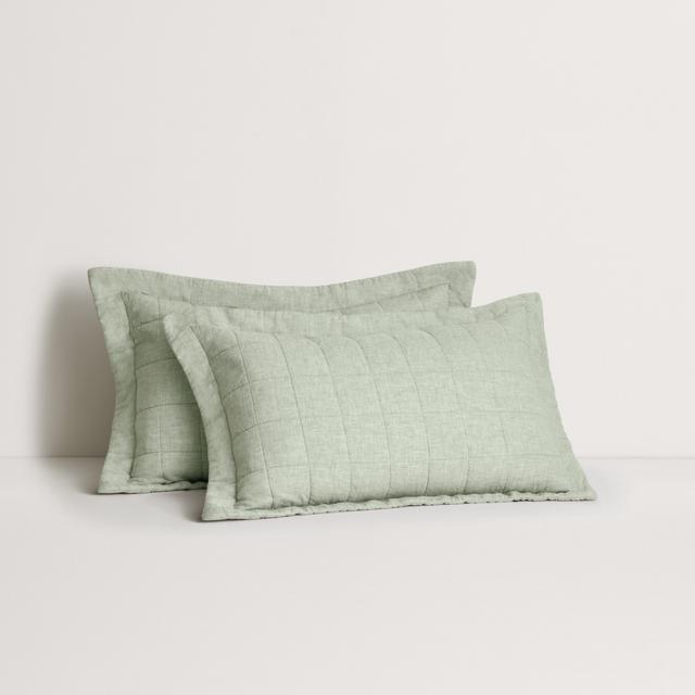 Abbotson Linen Pillowcase Sham in moss marle