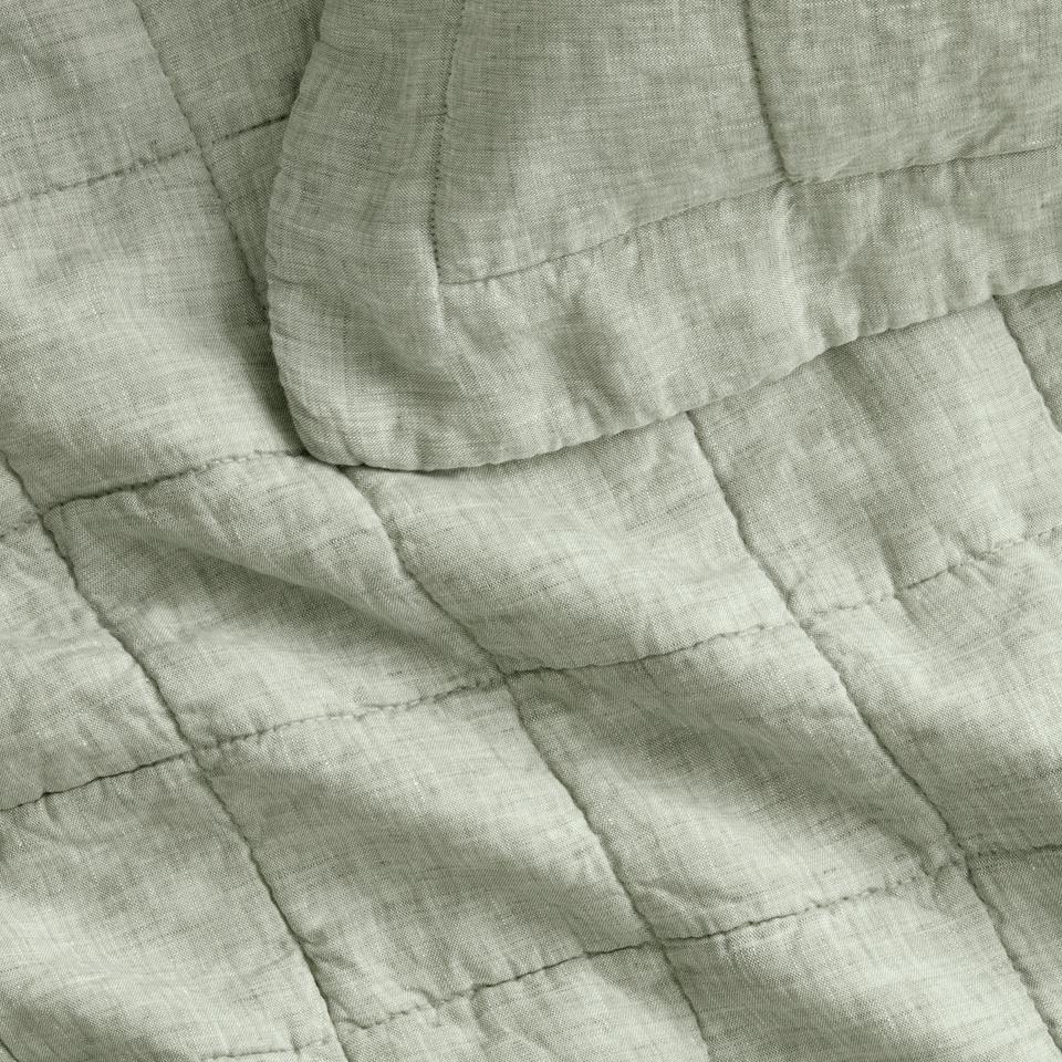 Abbotson Linen Pillowcase Sham in moss marle