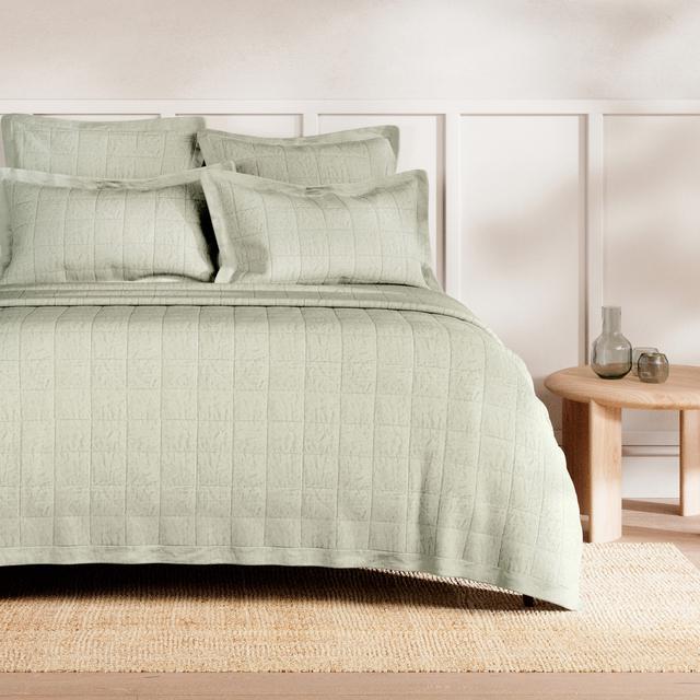 Abbotson Linen European Pillow Sham in moss marle