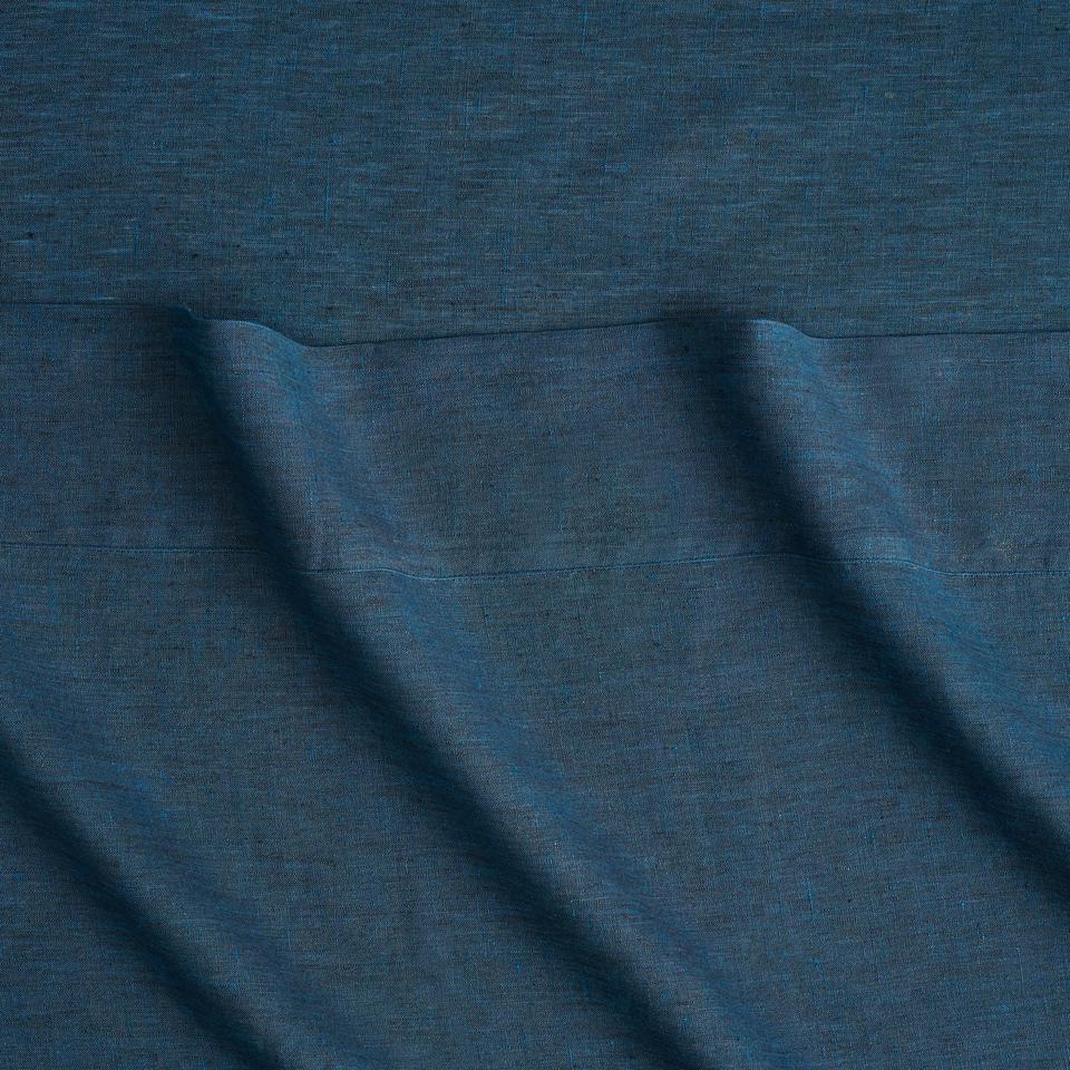Abbotson Linen Tailored Pillowcase Pair in deep blue marle