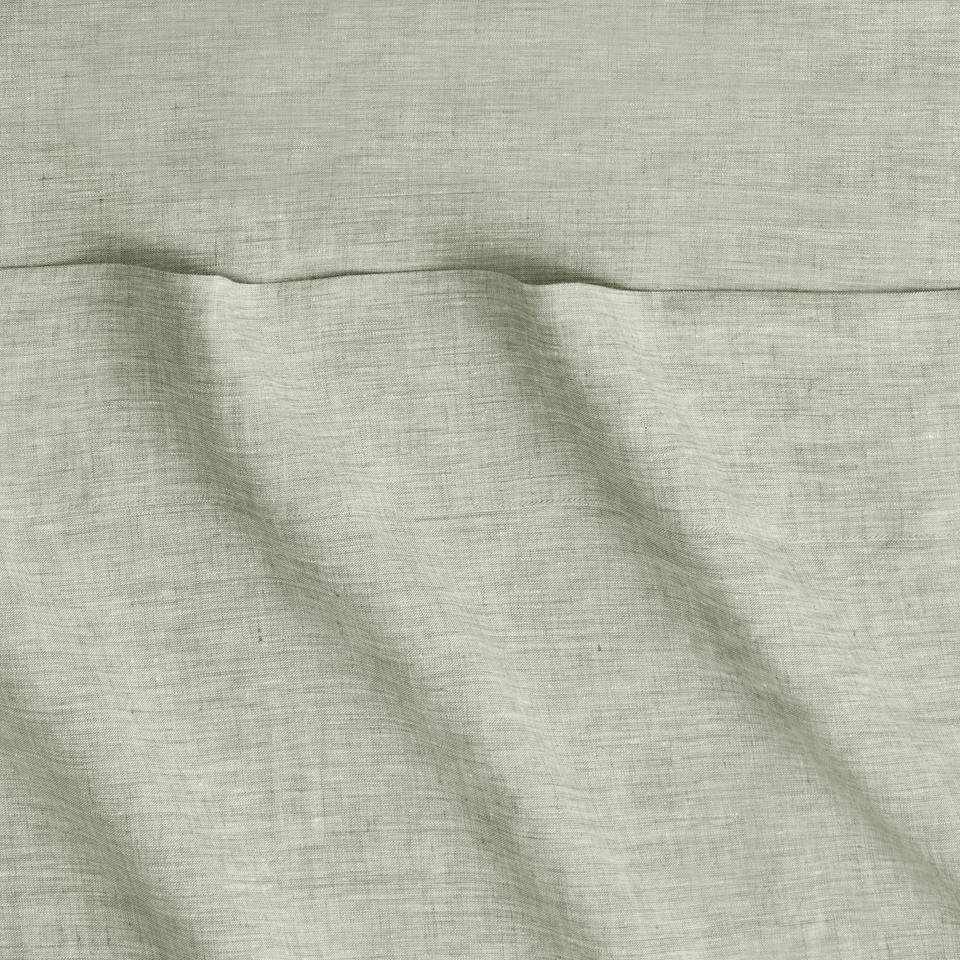 Abbotson European Flax Linen Flat Sheet in moss marle