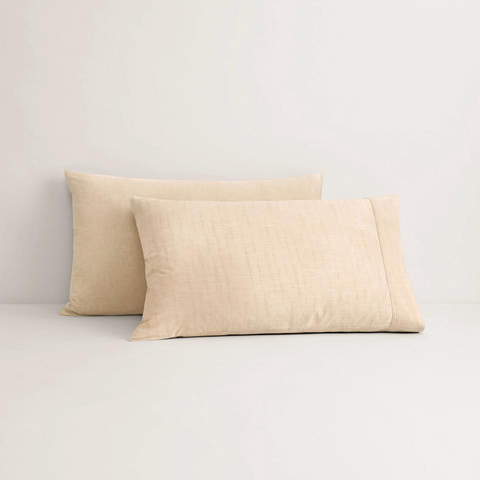 Reilly Pillowcase Pair in natural