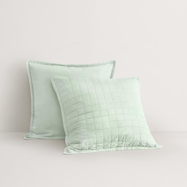 Reilly European Sham in light peppermint