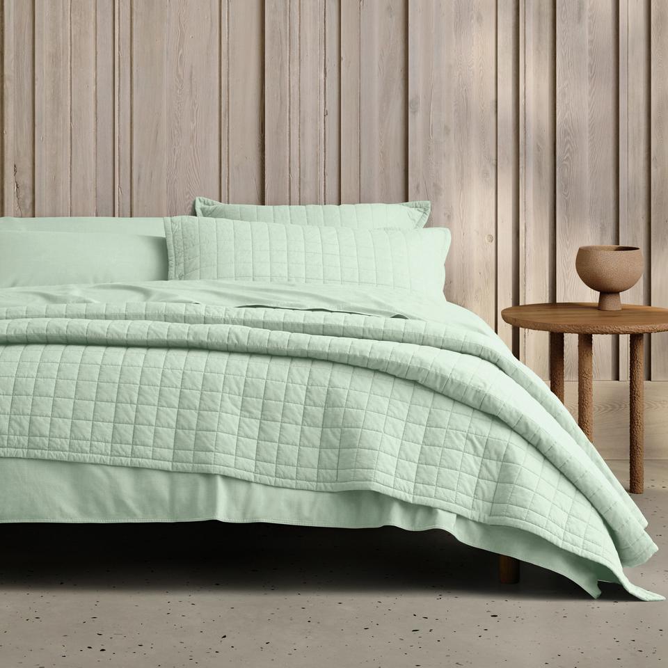 Reilly European Sham in light peppermint