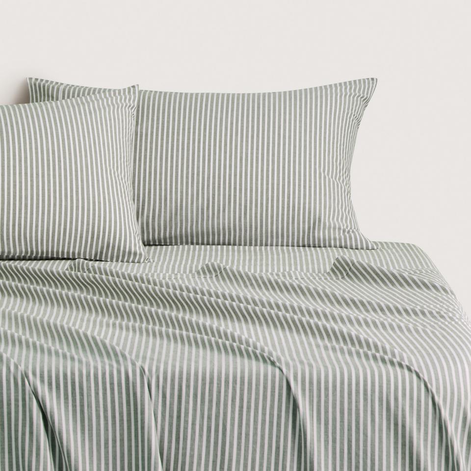 Reilly Stripe Sheet Set in jungle