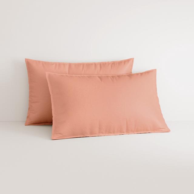 Bayley Washed Cotton Sheet Set in peach blush