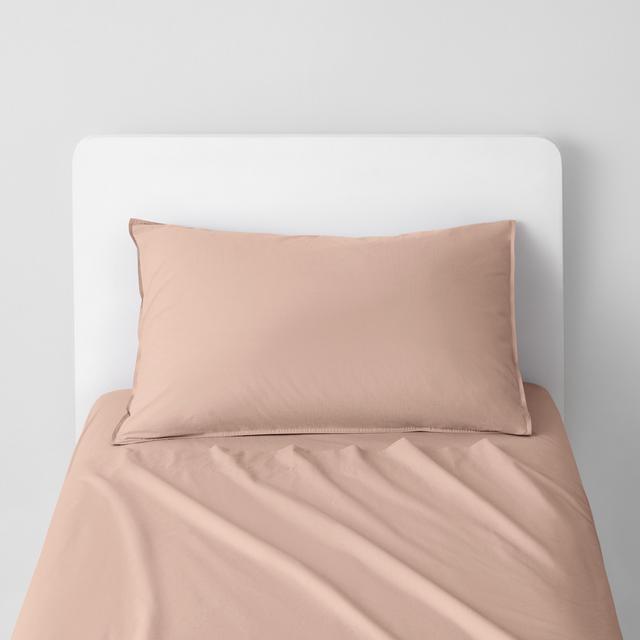 Bayley Washed Percale Sheet Set in clay