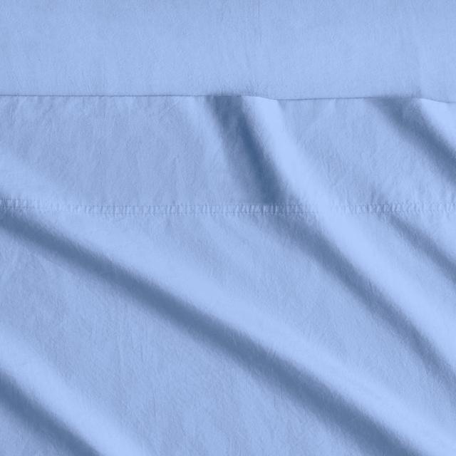 Bayley Washed Cotton Sheet Set in cornflower
