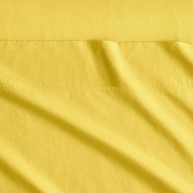Bayley Washed Cotton Sheet Set in light sunlight