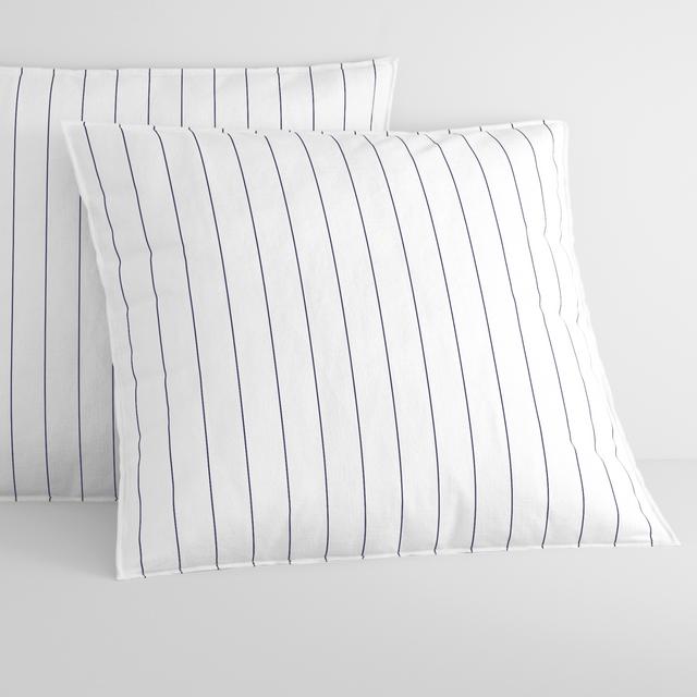 Bayley Stripe Washed Percale Quilt Cover Set