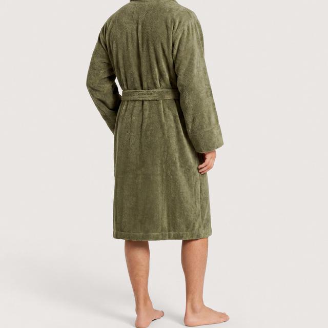 Aven Dad Robe in green olive