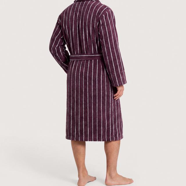 Aven Stripe Dad Robe in clove