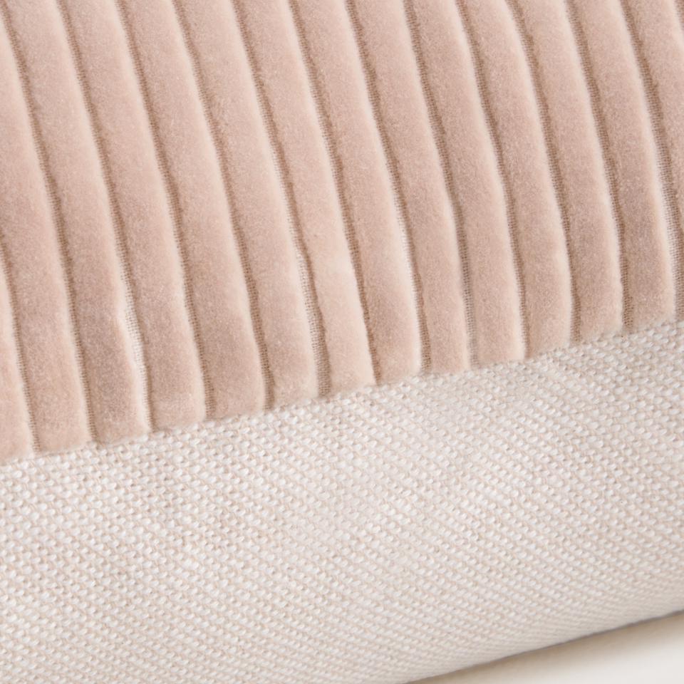 Tami Square Cushion in pink salt