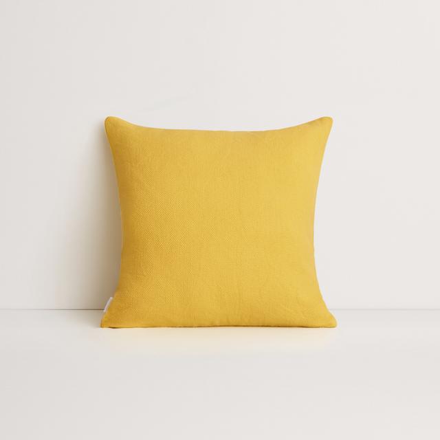 Adman Square Cushion in saffron