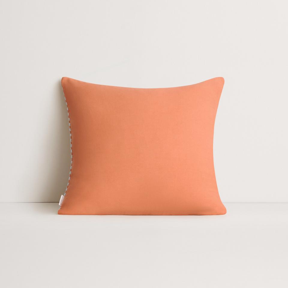 Kitt Square Cushion in burnt orange