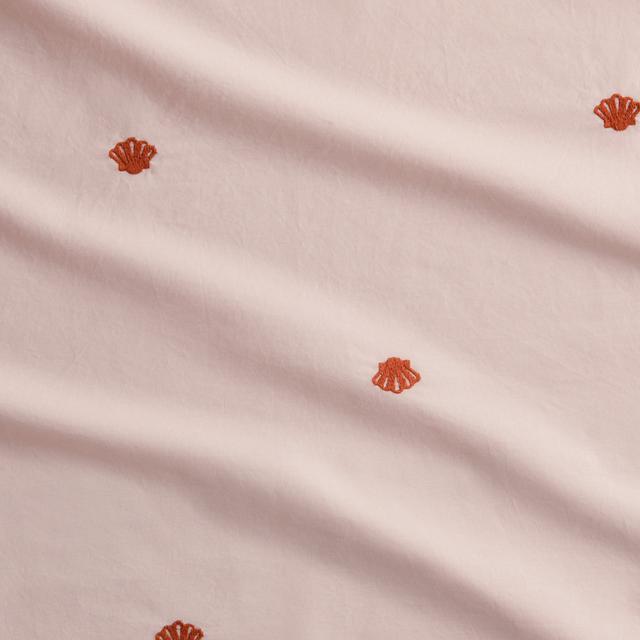 Bayley Shell Washed Percale Quilt Cover Set