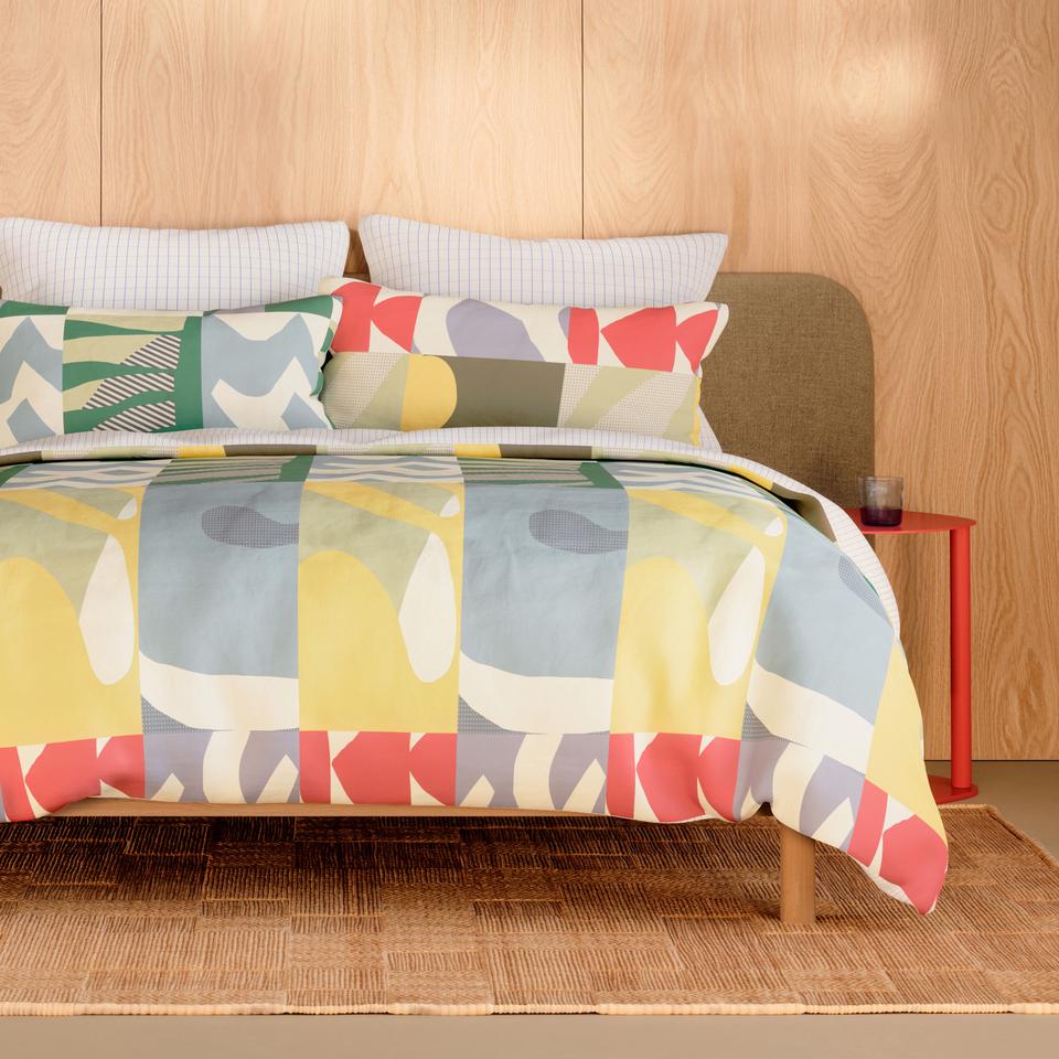 Falco Quilt Cover Set in Multi