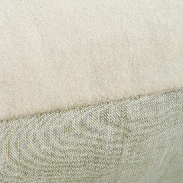 Tessino Linen Breakfast Cushion in moss marle